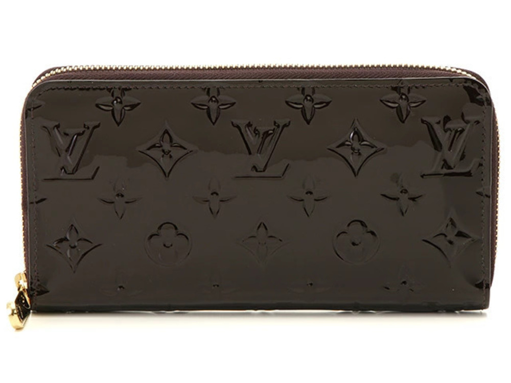 LOUIS VUITTON Zippy Wallet Vernis Amarante Purple